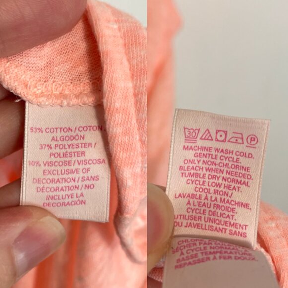 VICTORIA'S SECRET VS Knotted Tank Cover Up / Tunic Top Coral Pink Crochet Sheer - Picture 11 of 16